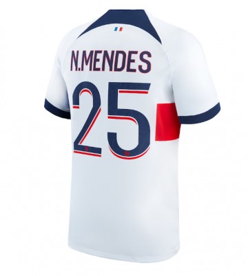 Paris Saint-Germain Nuno Mendes #25 Bortatröja 2023-24 Kortärmad